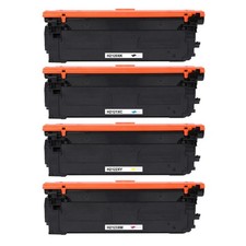 4 Toner Cartridges (Set) XL for HP LaserJet Enterprise M554dn2e, M555dn, M555x