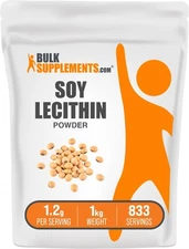 Natural Soy Lecithin Powder 2.2 lb Nutritional Supplement for Wellness Support