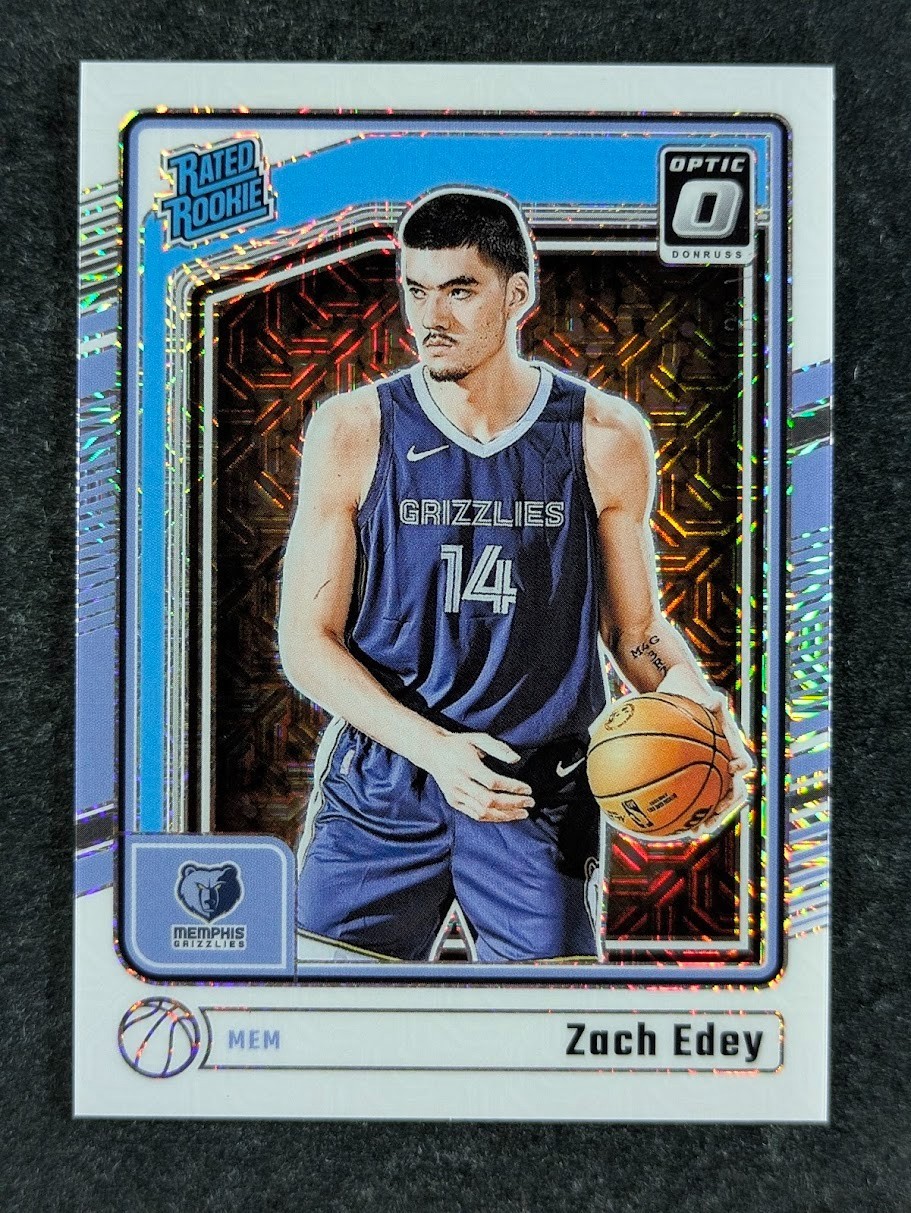 2024-25 Panini Donruss Optic ZACH EDEY 9/48 Rated Rookie White Choice Prizm #288