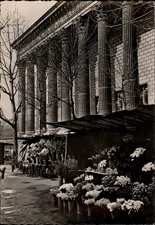 RPPC Flower Market Paris France vintage postcard y637