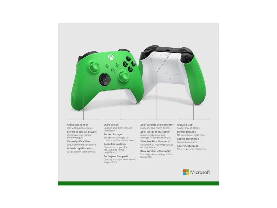Xbox Wireless Controller - Velocity Green for Xbox Series X|S, Xbox One, and - Image 3 of 3