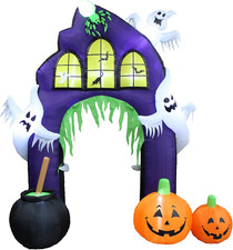 9 FT Tall Halloween Inflatable Castle Archway