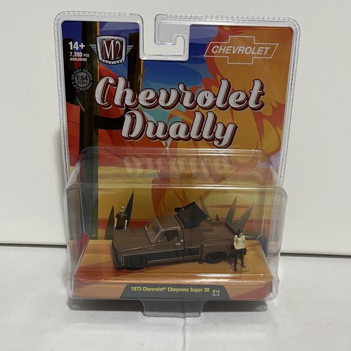 Chevy Dually 1973 Collezionabile Modellino M2 Machines 1:64 Chevrolet Cheyenne Super 30 Dually 1973 Con Camper - Diecast Blu, Collezione Camioncino Con Guscio Camper Blu Chevy Dually 1973 Collezionabile Modellino M2 Machines 1:64 Chevrolet Cheyenne Super 30 Dually 1973 Con Camper - Diecast Blu, Collezione Camioncino Con Guscio Camper Blu