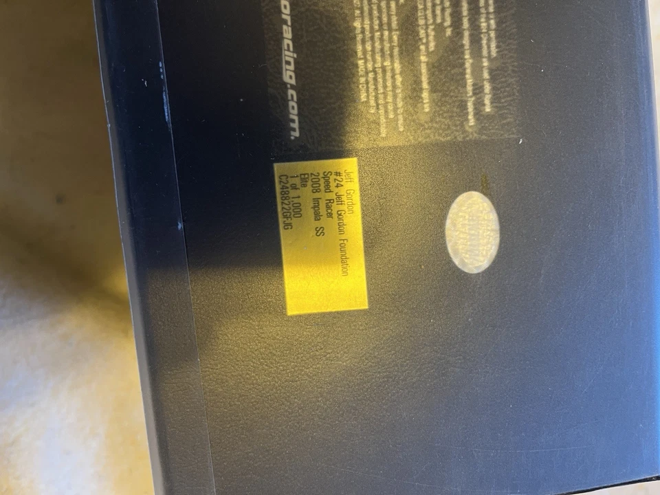 New Jeff Gordon #24 Jeff Gordon Foundation Speed Racer 2008 SS Elite 1of1,000 - Image 2 of 2