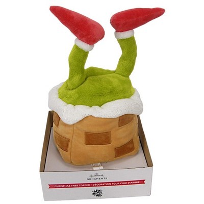 Hallmark Ornaments Grinch Chimney Plush Christmas Tree Topper