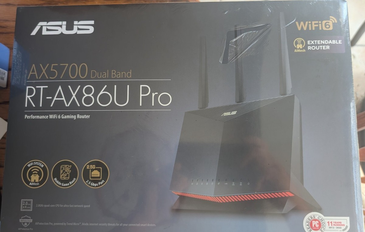 ASUS RT-AX86U Pro (AX5700) Dual Band Wireless Gaming Router