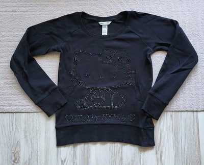 HELLO KITTY LA-SHIRT Gr. 158 Schwarz mit Pailletten H&M Young 1976 - 2008 Sanrio