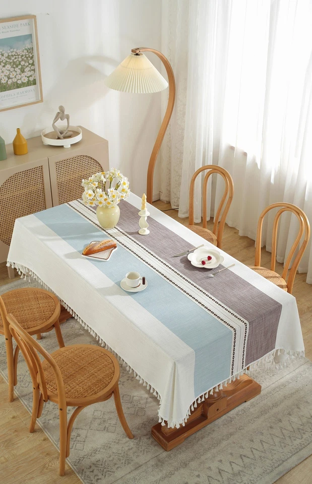 Nordic Waterproof Tablecloth Nightstand Dining Tea Coffee Table Cover Xmas Gift - Image 2 of 4