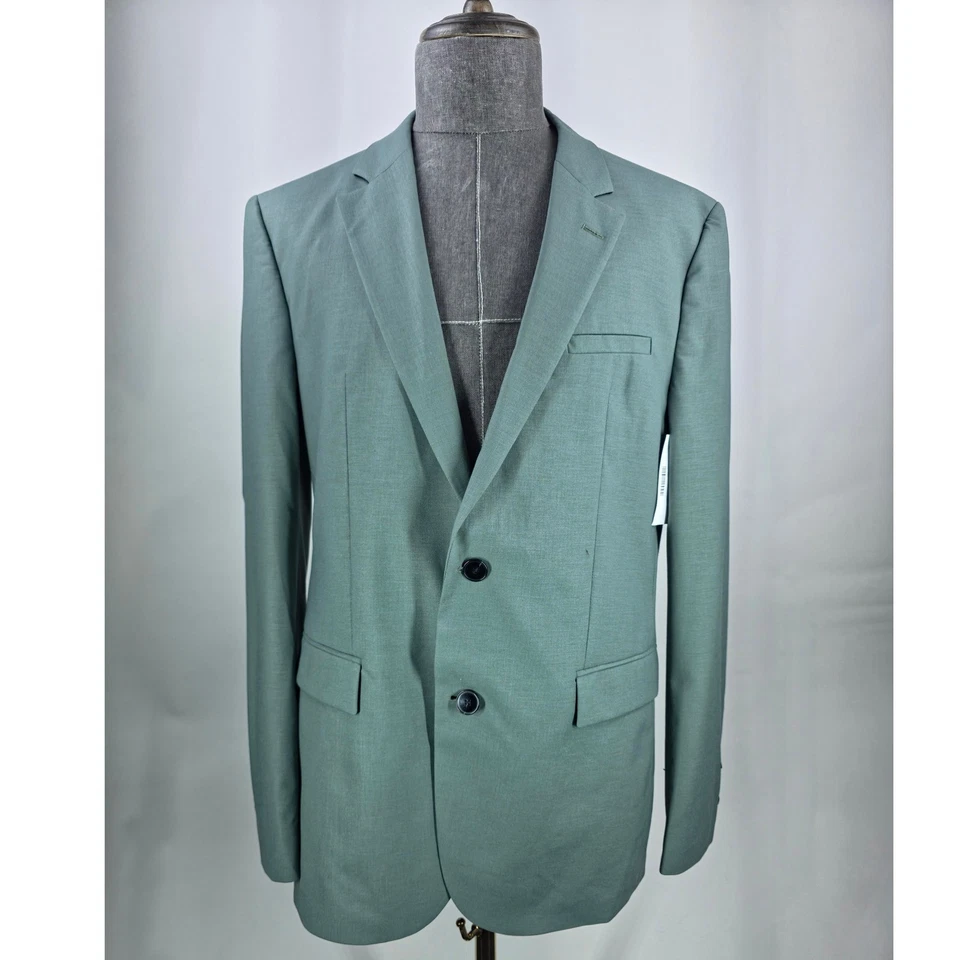 Hugo Boss 2 Piezas Traje Para Hombre 42L Verde Pantalones 34x31 Dos Botones Traje Chaqueta Nuevo con Etiquetas Foto 2 de 4
