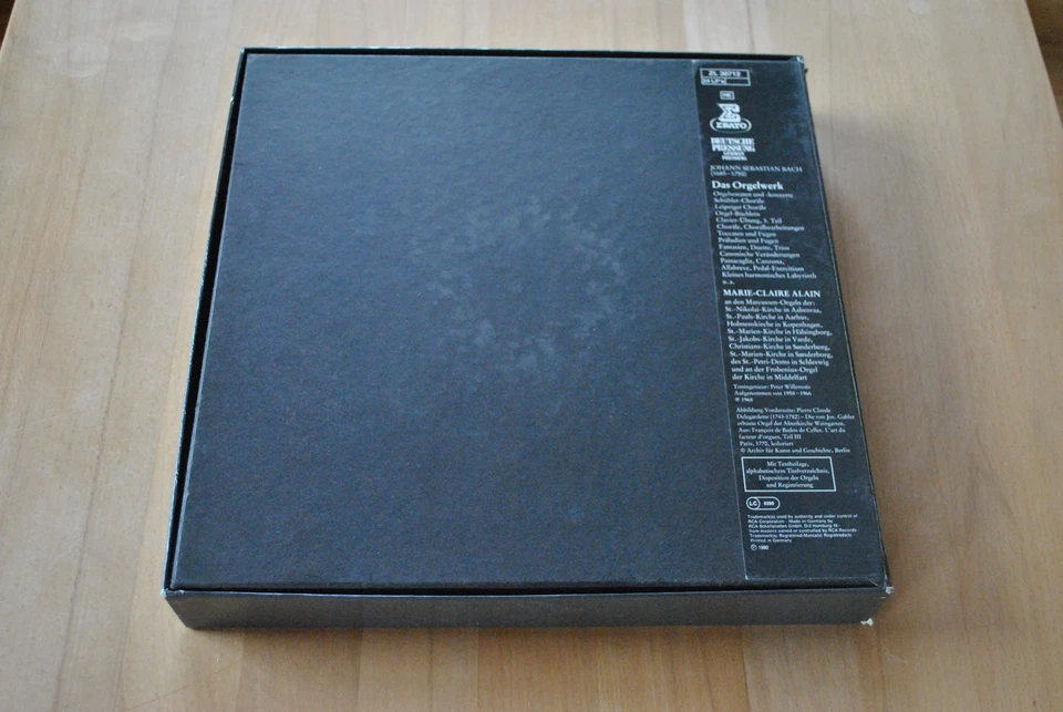 B Bach Das Orgelwerk HARDCOVER Alain Erato ZL 30712 Vinyl 24 x LP Box-Set - Bild 2 von 2