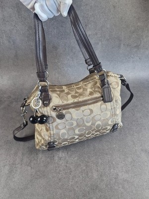 Coach Ashley Signature Satchel / Shoulder Bag Handtasche Y2K Vintage