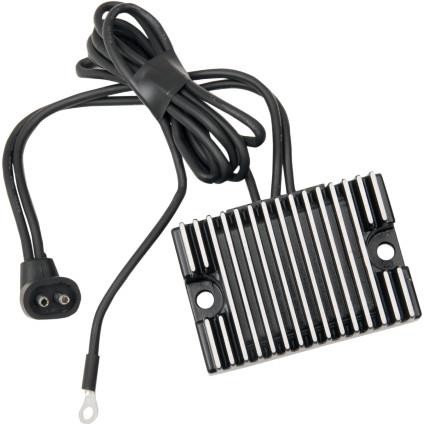 Drag Specialties Regulator Black Aluminum 12V Harley Evolution Big 2112-0783