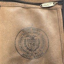 Leather Camera Bag Case w/ Shoulder Strap, Zipper Closure, Brown Black