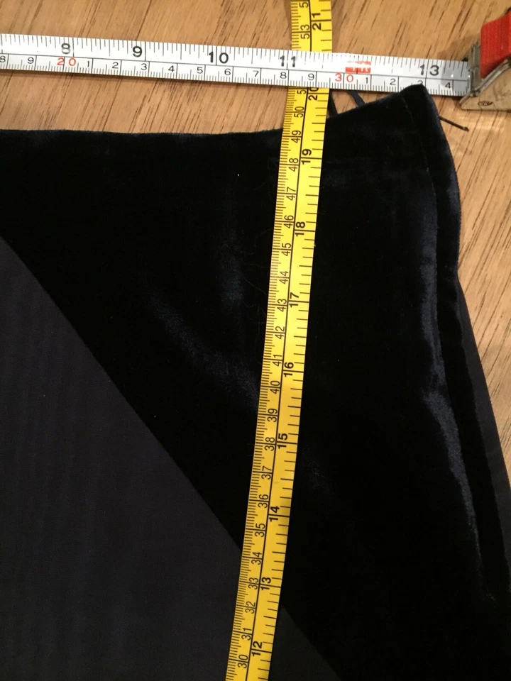 Traje Falda Terciopelo Azul Alberta Ferretti Talla 6 8 EE. UU. Precioso Foto 3 de 4