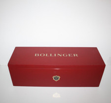 Bollinger Champagne Display Box in Red Wooden - Empty Box'