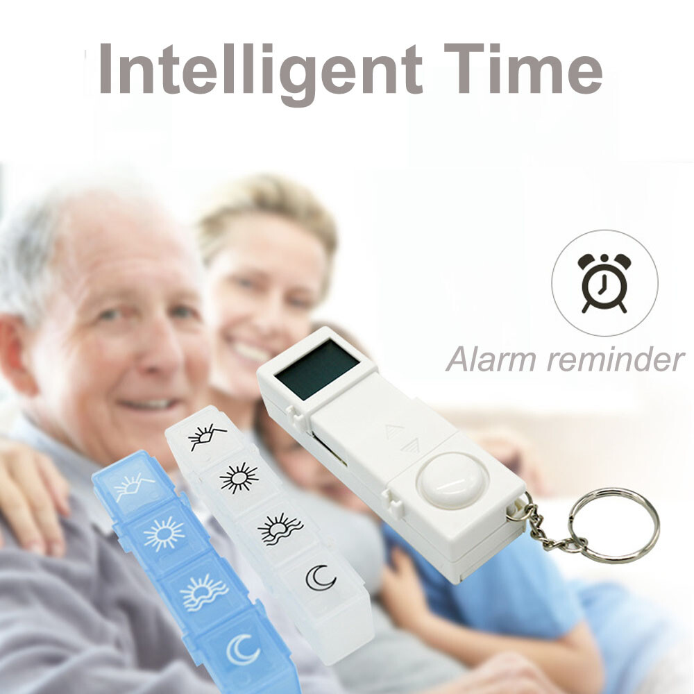 7 Day Weekly Digital Pill Box Medicine Pill Case Organizer LED Reminder 28 Grids eBay