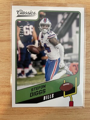 2021 Panini Classics BLUE BACK Parallel STEFON DIGGS 01/75 Buffalo Bills #64 WR