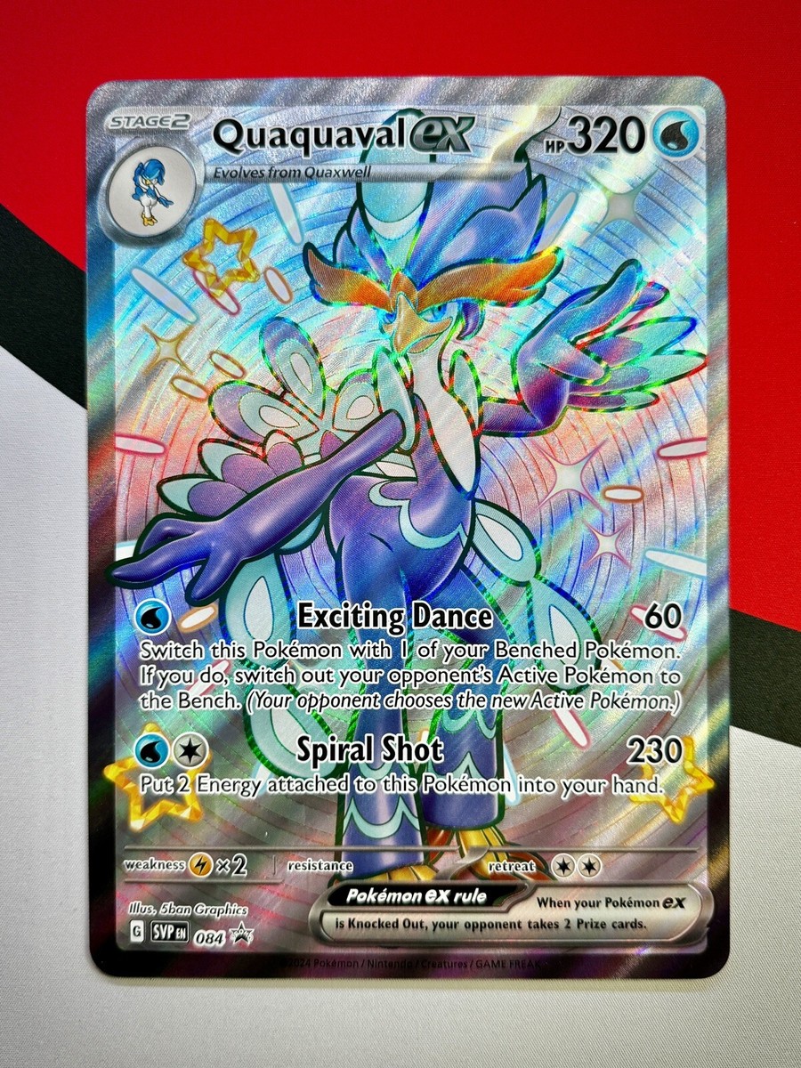 JUMBO Shiny Quaquaval ex Card SVP084 Scarlet & Violet Promo JUMBO Shiny Quaquaval ex Card SVP084 Scarlet & Violet Promo