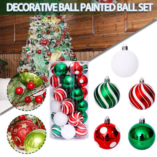30PCS Christmas Ball Ornaments Shatterproof Xmas Tree Hanging Ball Decors 2.36" - Bild 2 von 4
