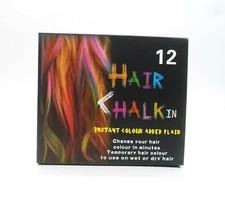 HAIR CHALK TEMPORARY HAIR DYE COLOUR SOFT PASTELS SALON KIT 24/12 CHOOSE 