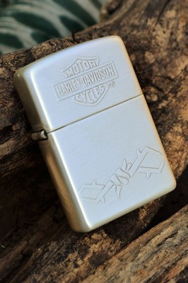 Zippo Lighter - Harley Davidson - HD Wire - Barbed Wire - Bar and