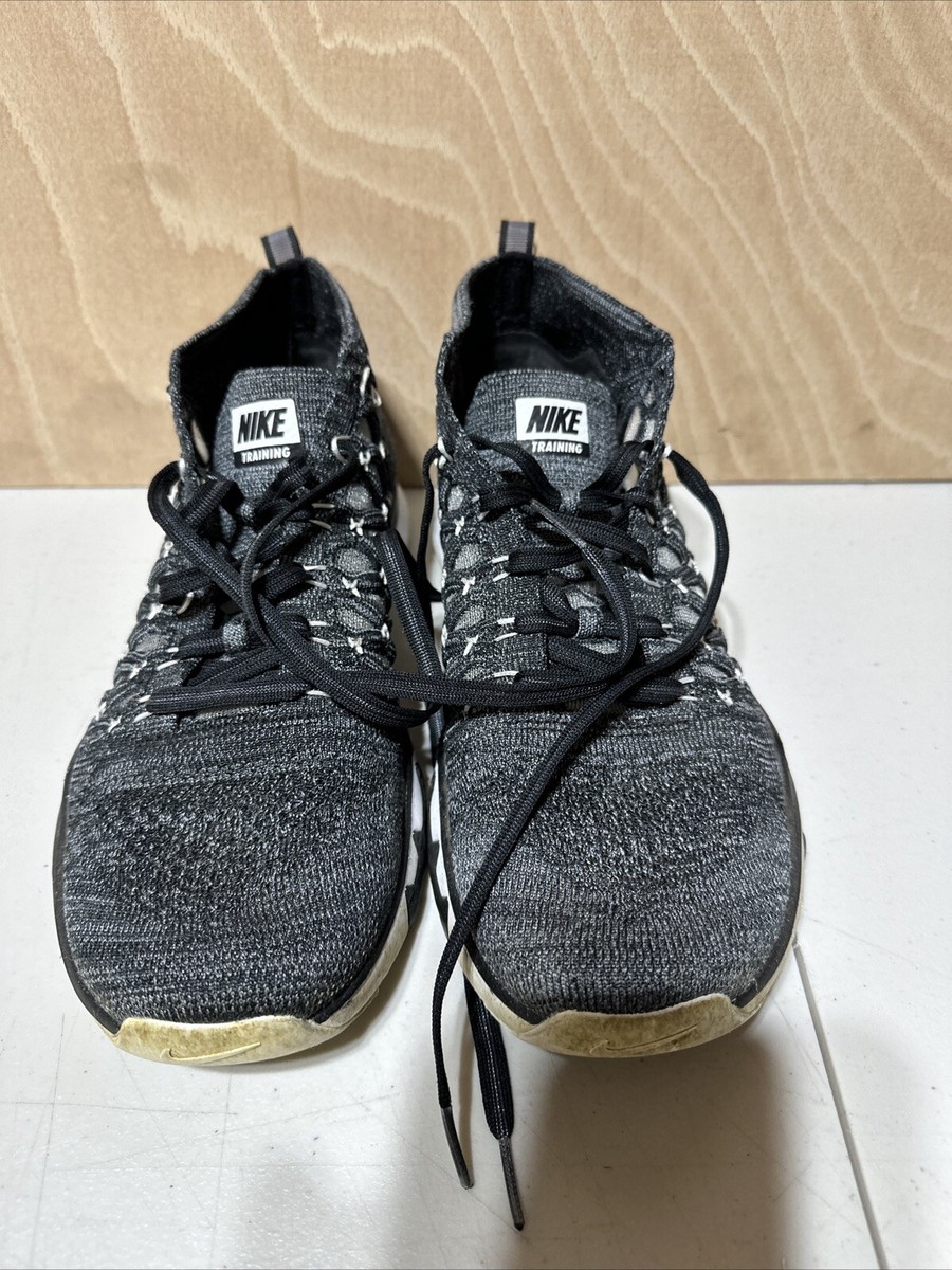 Nike Training Ultrafast Flyknit 843694-002 Black/White Running Shoes Uk