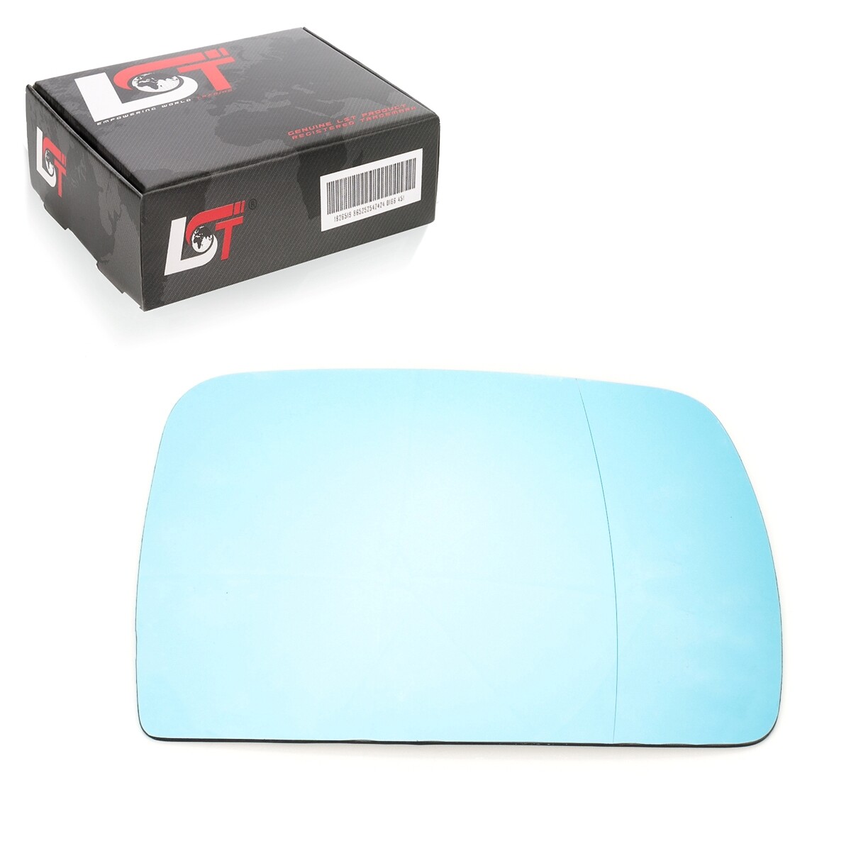 Exterior Mirror Glass Adhesive Aspherical Right Blue Tinted for BMW X5 E53
