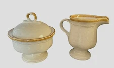 Mikasa GARDEN CLUB Creamer & Sugar with Lid MINT CONDITION