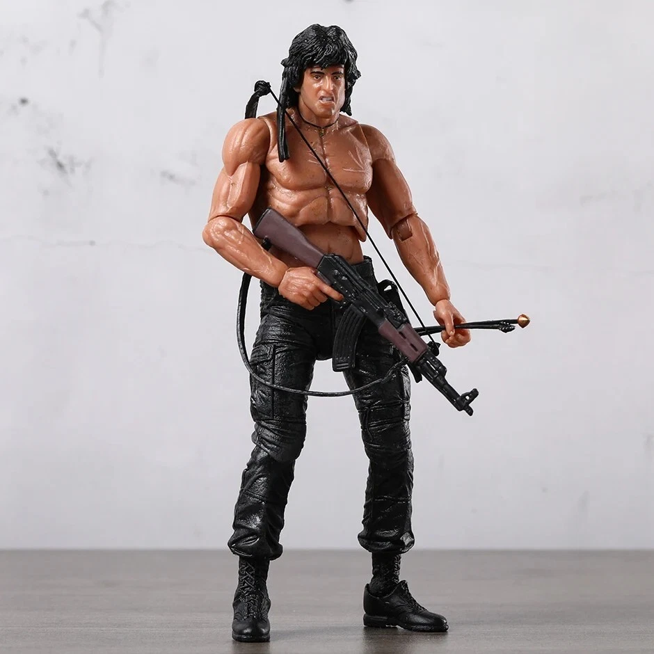 Figura de acción First Blood John J Rambo montaje móvil figura modelo PVC. Foto 3 de 4