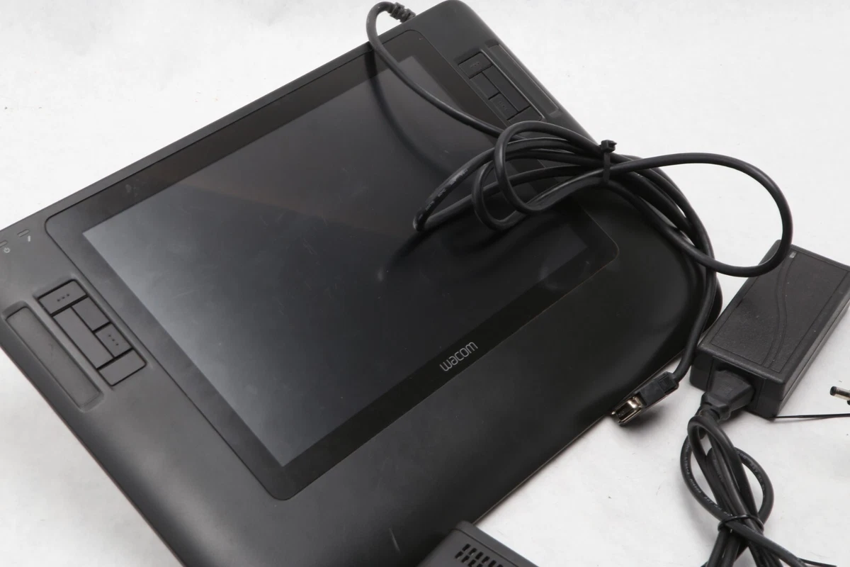 Cintiq Wacom LCD Tablet 12WX Model DTZ-1200W w Converter Box + Power Supply A23