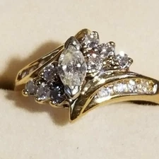  Zales Diamond Engagement ring 3/4 carat total