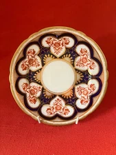 c 1885 Wileman & Co Foley China fluted salad plate #6  "Japan" pattern #9066