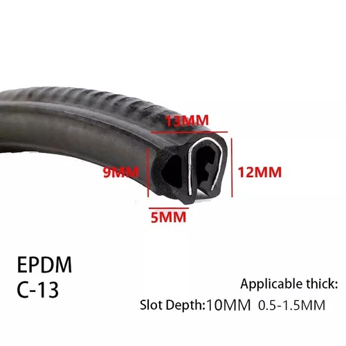 EPDM Rubber U-Shape Edge Trim Sealing Strip Car Door Guard Seal Edging Protector - Picture 26 of 64