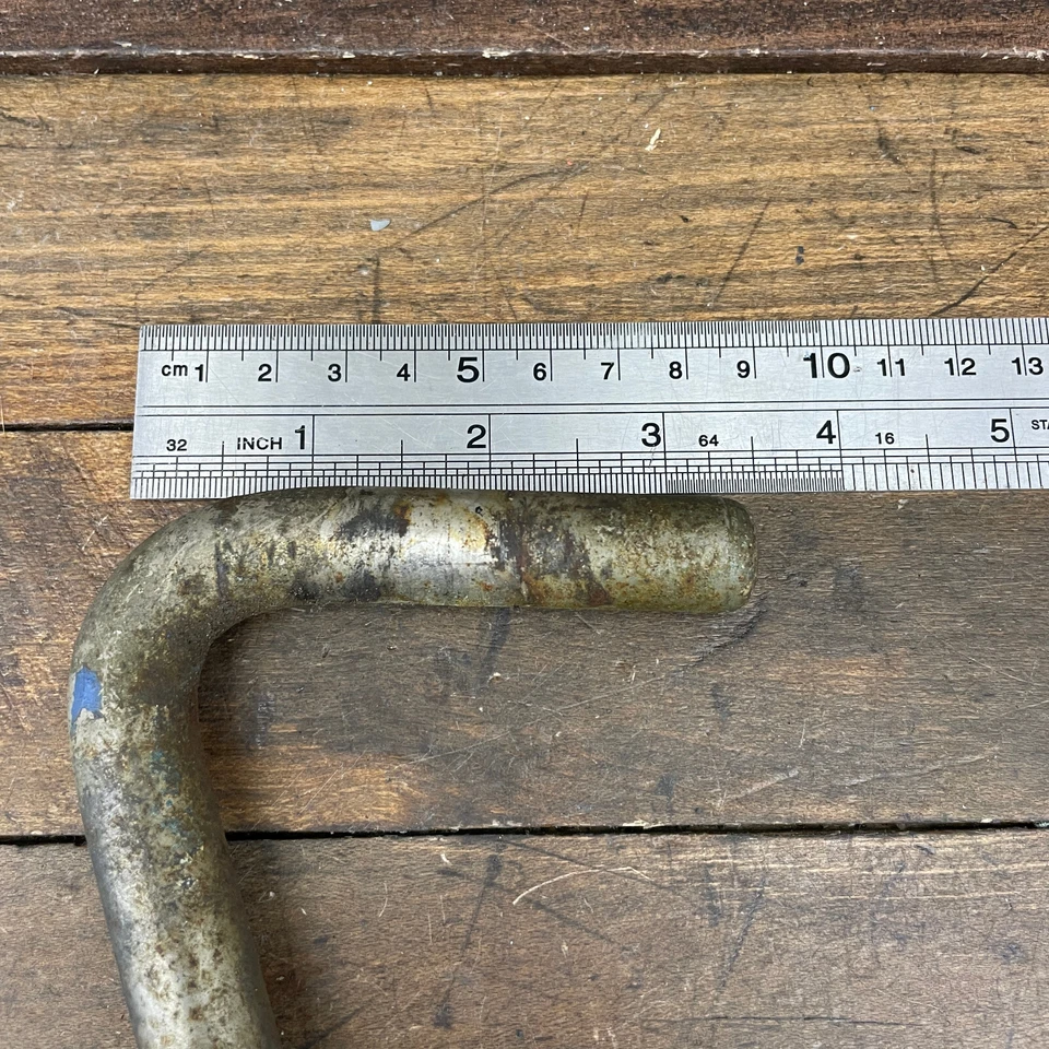 Tija de sillín vintage Lucky 7 de preguerra 15,9 16 mm bicicleta de pista poste llanta de madera vintage Foto 3 de 4