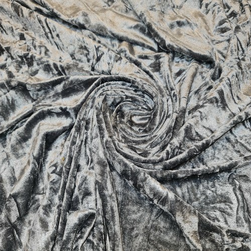 Premium MARMOR CRUSHED VELVET STOFF Handarbeit Stretch Velours Kleid Material 58" - Bild 75 von 131