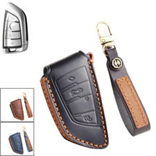Genuine Leather Car Key Case Cover For Bmw X1 X2 X3 X4 X5 X6 X7 1 2 3 4 5 6 7 8