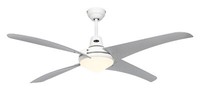 Deckenventilator Fernbedienung Decken LüFter Lampe Mirage Weiß & Silber 142 Cm