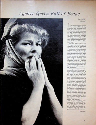 1968 Katharine Hepburn 6-Page Article Aunt Kat Guess Who's Coming to Dinner - Picture 5 of 8