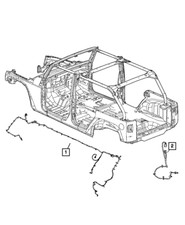 Genuine Mopar 2010 Jeep Wrangler Electrical Body Wiring Harnesses 68059257AA