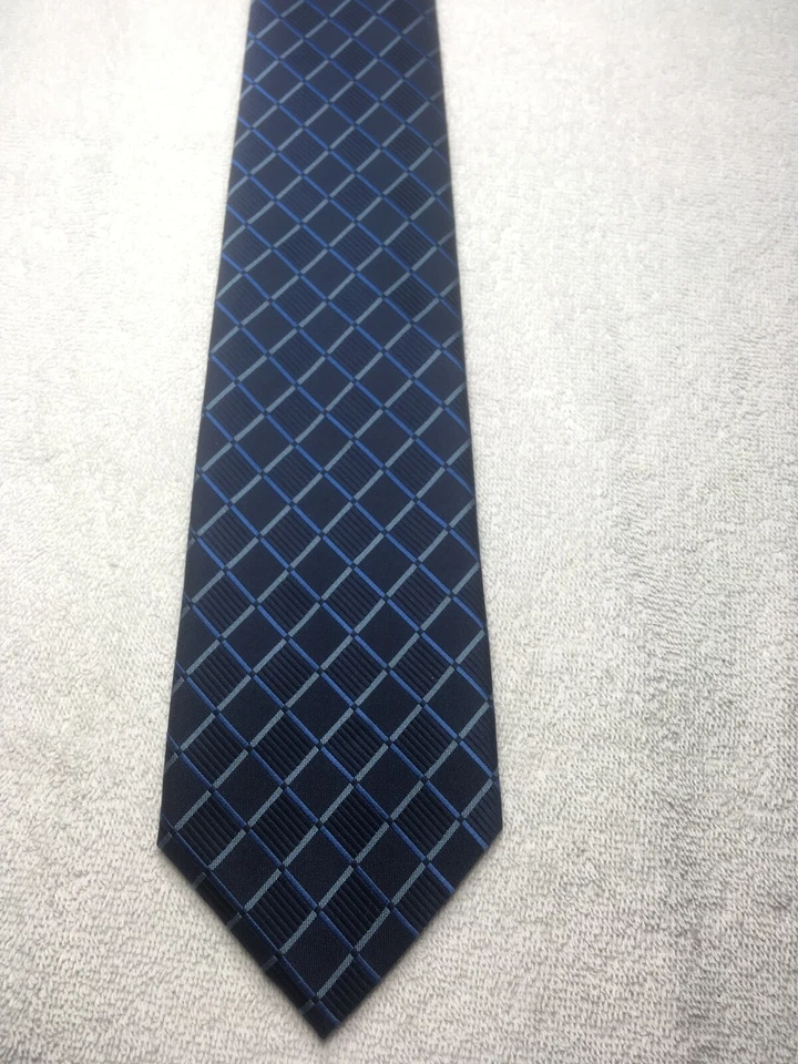 VAN HEUSEN CORBATA HOMBRE AZUL MARINO CON TONOS DE AZUL 3,75 X 60  Foto 2 de 4