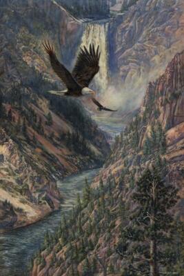 Ceramic Backsplash Tile Mural Bird Of Prey Kitchen/Bathroom - America The Blest