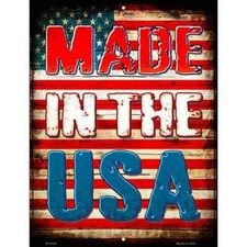 Made In The USA Parking Sign 4.5"x 6" for Home Wall Door Garage Novelty Decor