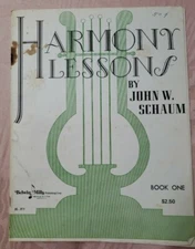 Harmony Lessons By John Schaum Book 1, 1949