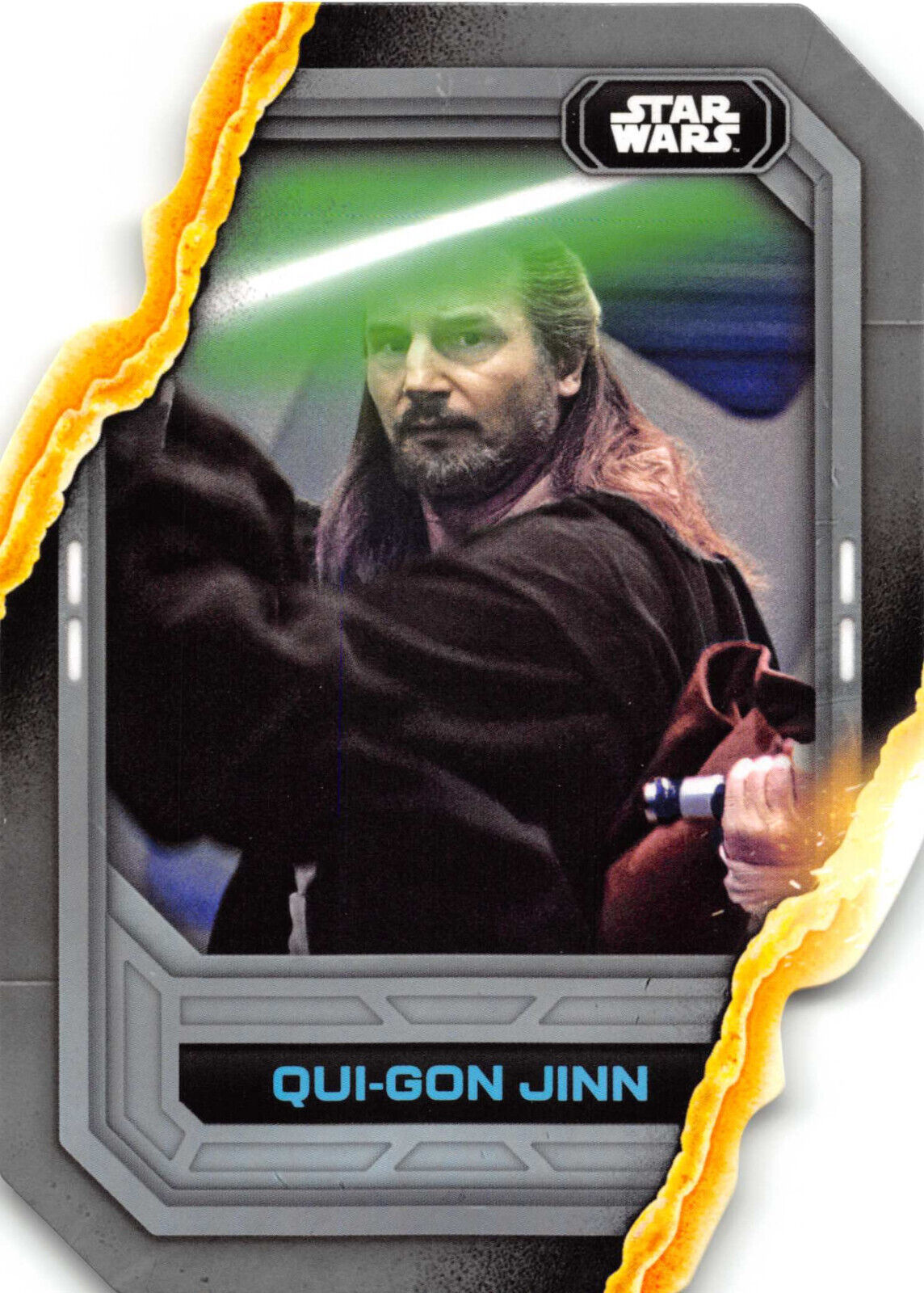 Topps Star Wars Trader Uzumi Original Art Jedi Tilt Workbench - Qui Gon Jinn