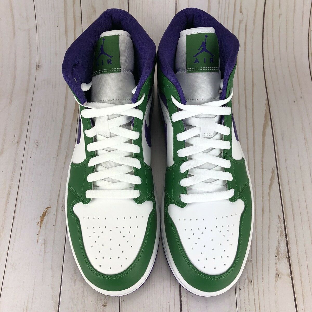Nike Air Jordan 1 Retro Mid Shoes Incredible Hulk Purple Nike Air Jordan 1 Retro Mid Shoes Incredible Hulk Purple