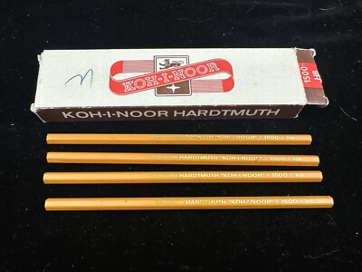 KOH-I-NOOR Hardtmuth - BLEISTIFTE HB 1500 - 4 Stück NEUWARE / in OVP