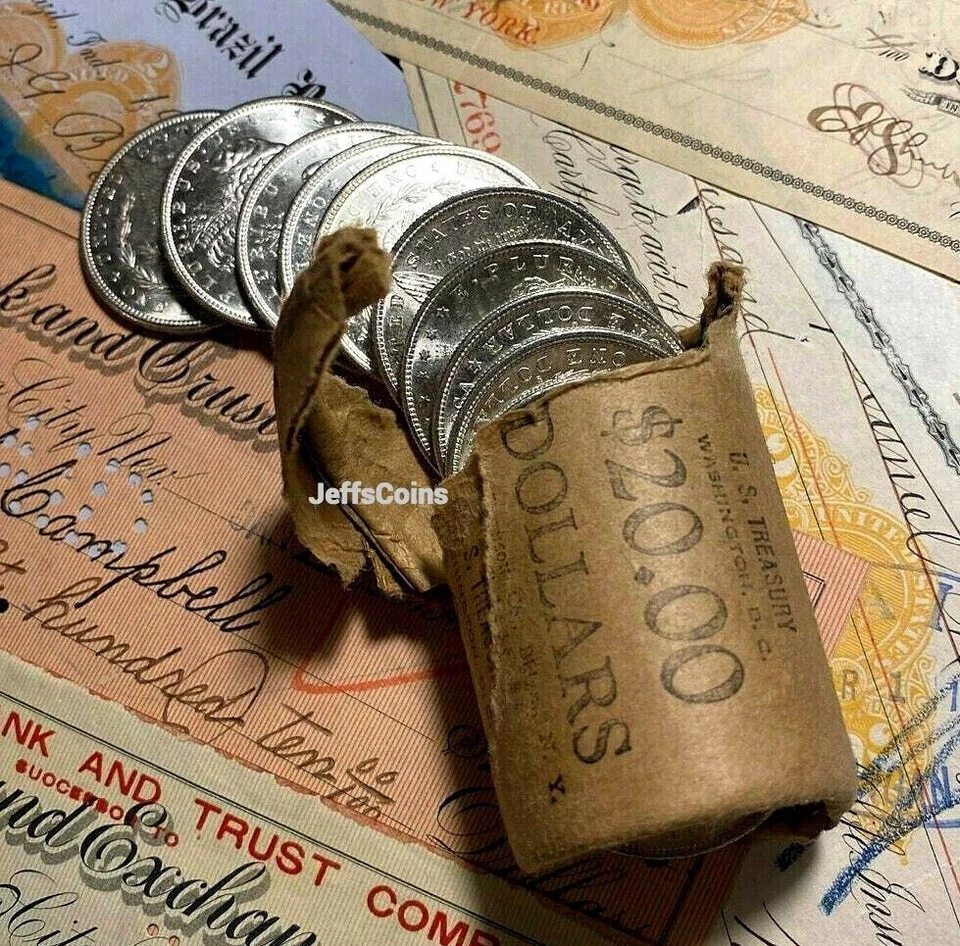 ✯ MIXED DATE ✯ UNCIRCULATED BU MORGAN/PEACE SILVER DOLLARS ✯ FROM BANK BAG ROLL - Image 4 of 4