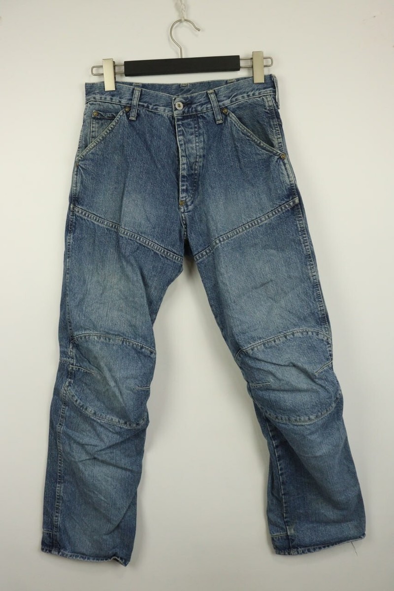 G-STAR RAW Denim SHORTCUT ELWOOD 5620 Relaxed Jeans W30 L32 Button
