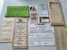 1982 CHRYSLER CORDOBA OWNERS MANUAL WARRANTY BOOKLET FACTORY ORIGINAL OEM🟠