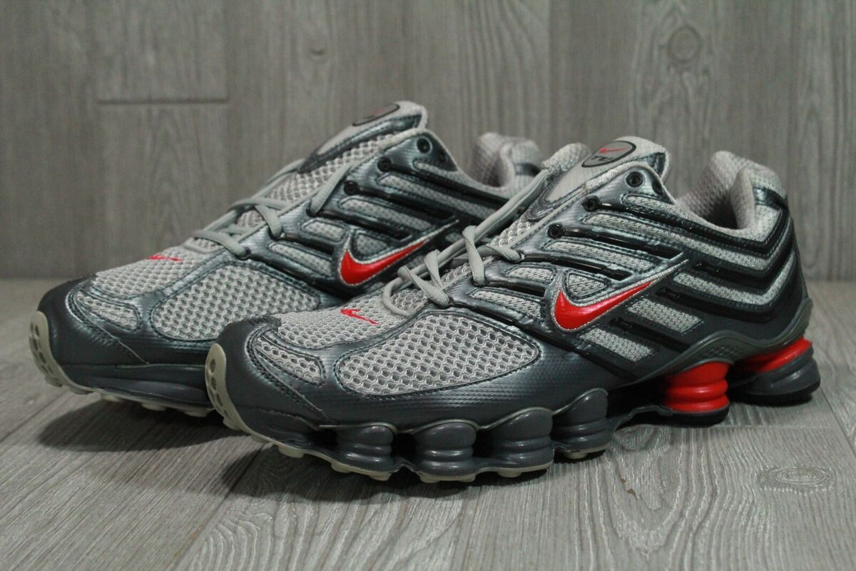 New Rare Nike Shox TL IV Silver Red Running Sneaker Shoe New Rare Nike Shox TL IV Silver Red Running Sneaker Shoe